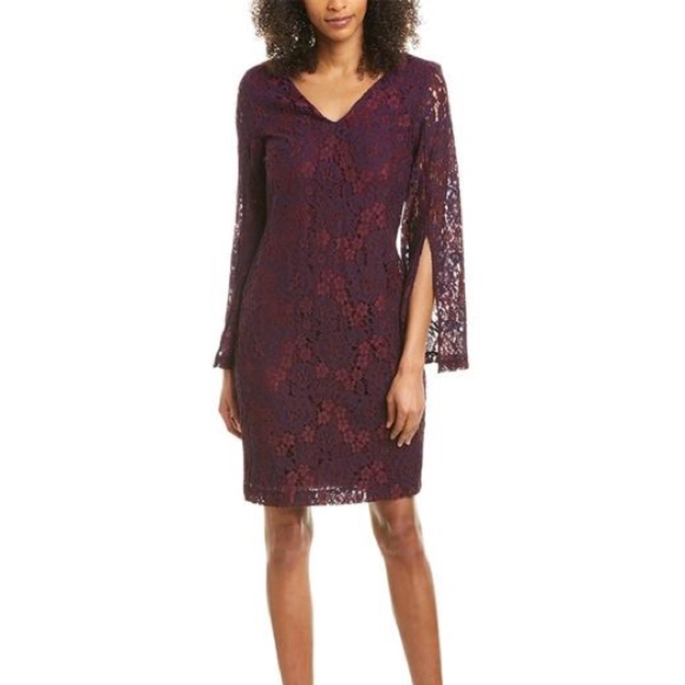 Donna Karan | NWT York Split-sleeve Lace Dress